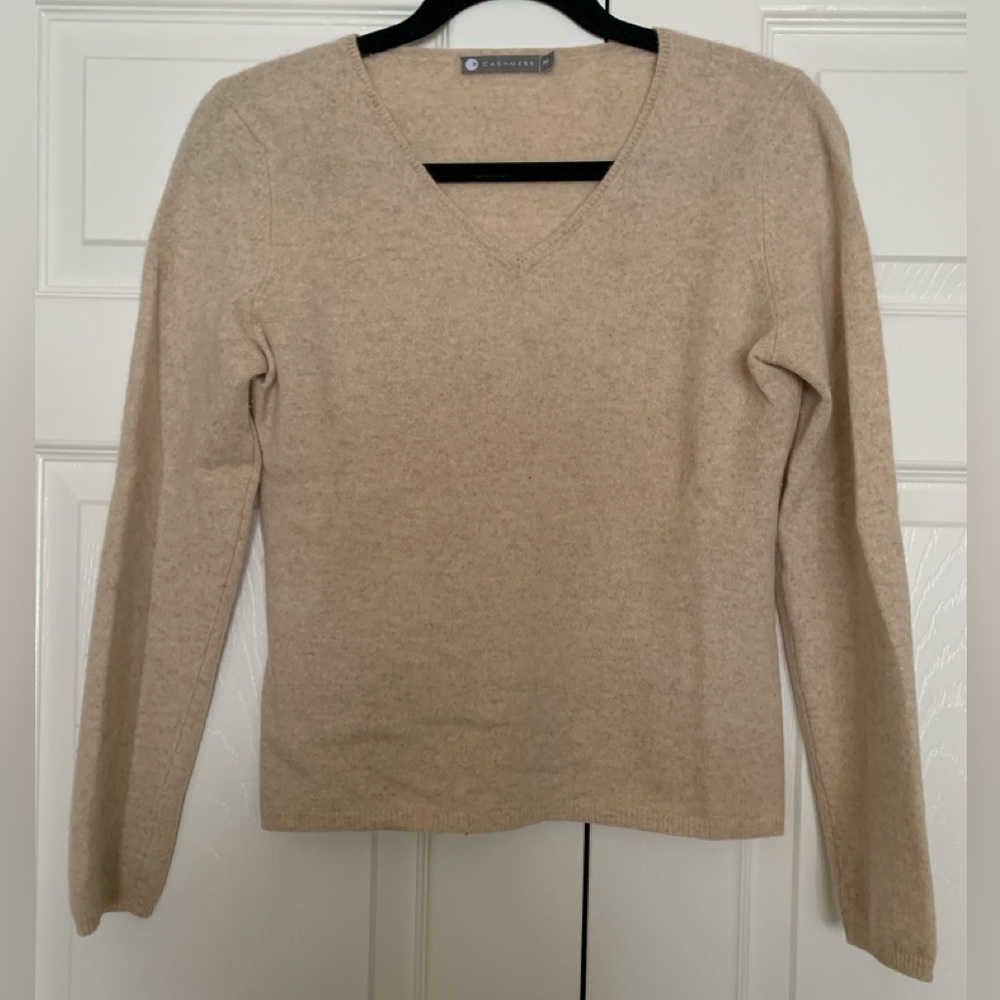 Beige Cashmere Sweater